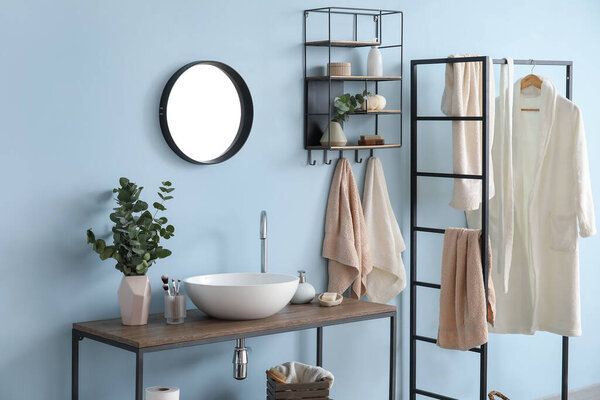 Interior of modern stylish bathroom