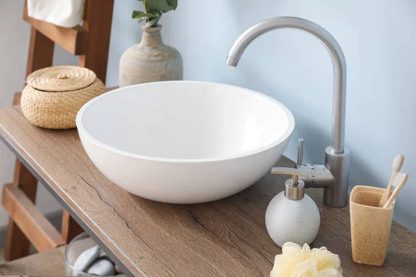 Sink Interior Modern Stylish Bathroom — Stock Photo, Image