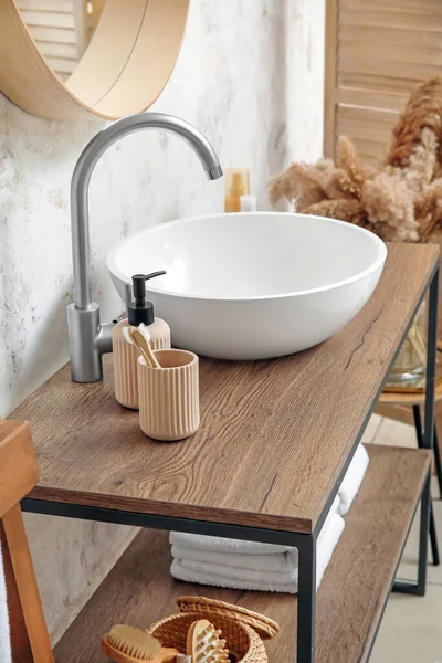 Sink Interior Modern Stylish Bathroom — Stock Photo, Image