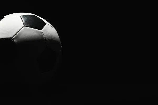Piłka Nożna Ciemnym Tle — Zdjęcie stockowe