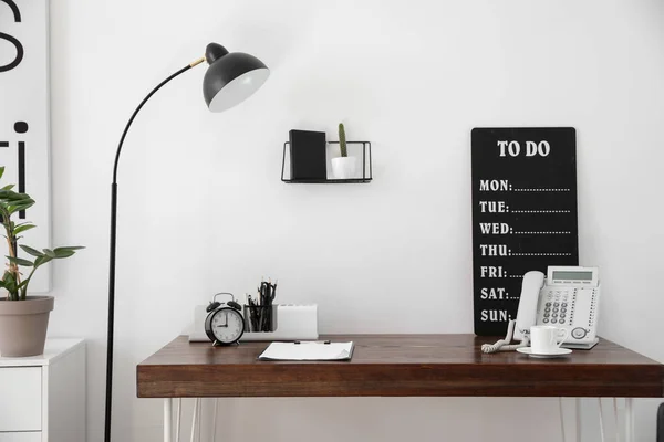 Comfortable Workplace Stylish Office — Stock Photo, Image