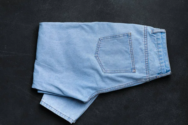 Calça Jeans Elegante Fundo Escuro — Fotografia de Stock