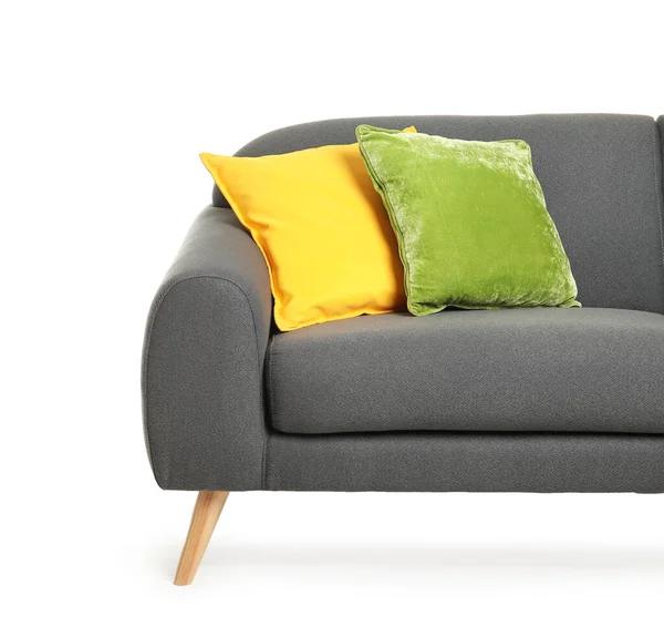 Modernes Sofa Auf Weißem Hintergrund — Stockfoto