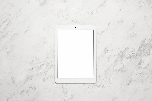 Modern tablet computer on light background