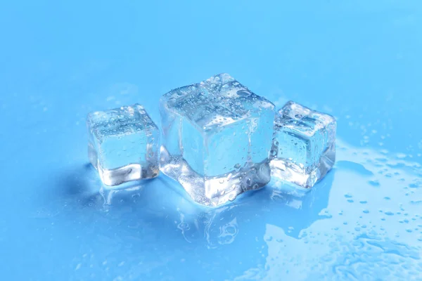 Ice Cubes Color Background — Stock Photo, Image