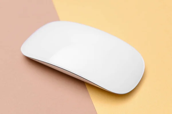 Modern Computer Mouse Color Background — Stock Photo, Image