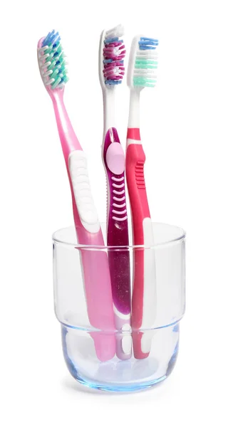 Tooth Brushes White Background — Stock Photo, Image