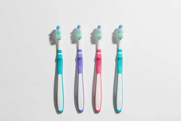 Tooth Brushes Light Background — Stock Photo, Image