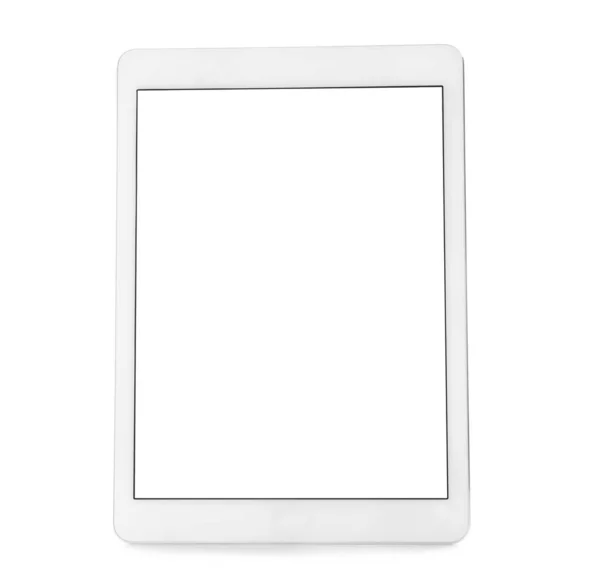 Tableta Moderna Sobre Fondo Blanco — Foto de Stock