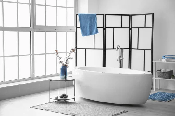 Elegante Interior Baño Moderno — Foto de Stock