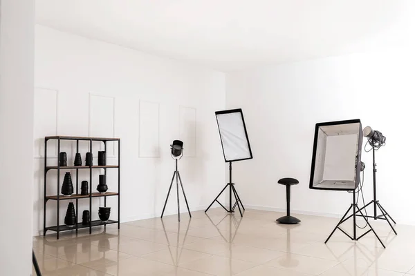 Interieur Eines Modernen Fotostudios — Stockfoto