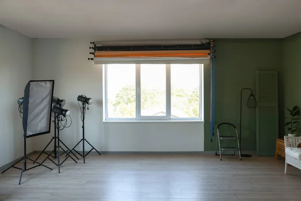 Interieur Eines Modernen Fotostudios — Stockfoto