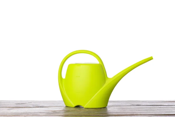 Watering Can Table White Background — Stock Photo, Image