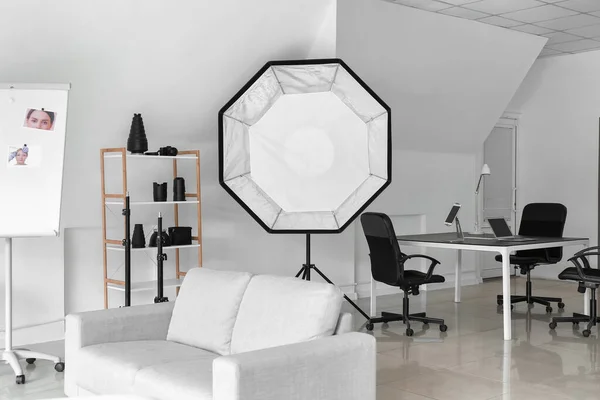 Interieur Eines Modernen Fotostudios — Stockfoto