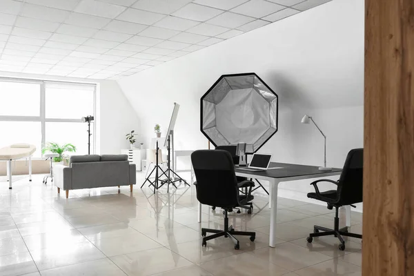 Interieur Eines Modernen Fotostudios — Stockfoto