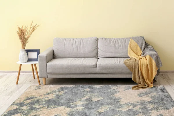 Interior Modern Room Sofa Beautiful Carpet — Stock Photo, Image