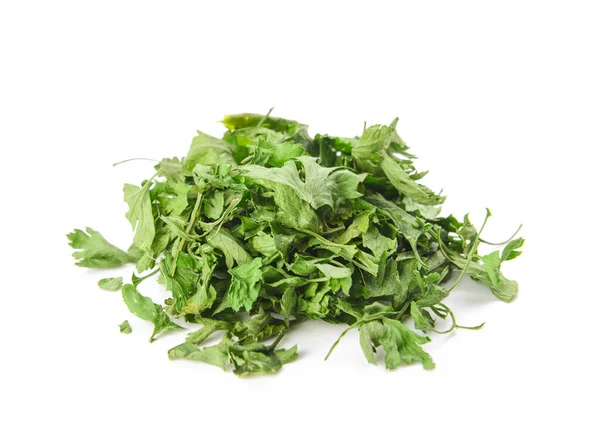 Heap Dry Parsley White Background — Stock Photo, Image