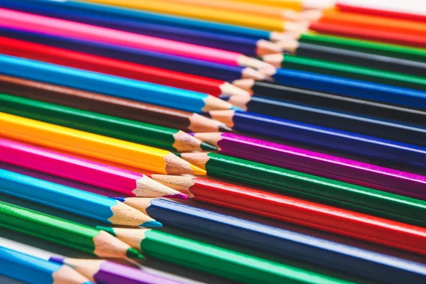 Set Colorful Pencils Background — Stock Photo, Image