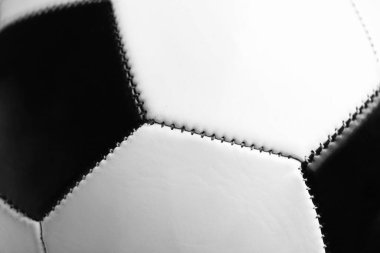 Arka plan olarak futbol topunun dokusu, yakın plan