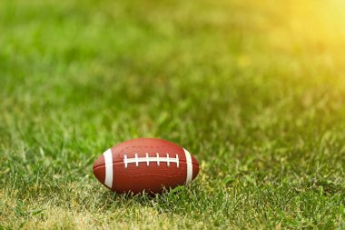 Yeşil sahada ragbi topu