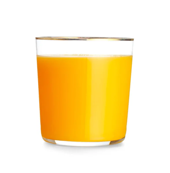 Склянка Свіжого Апельсинового Соку Білому Тлі — стокове фото