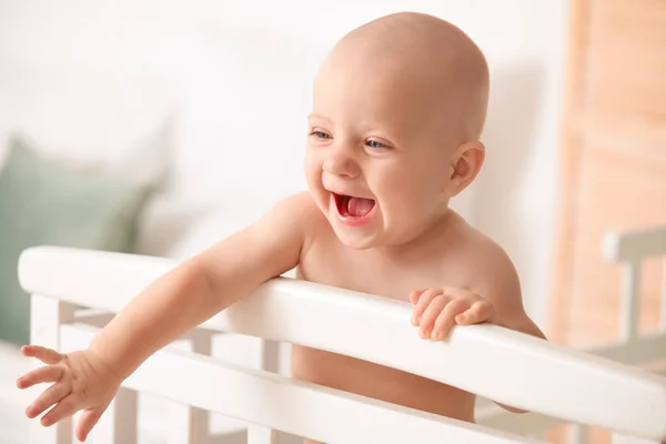 Cute Little Baby Bed Home — Stock Photo, Image