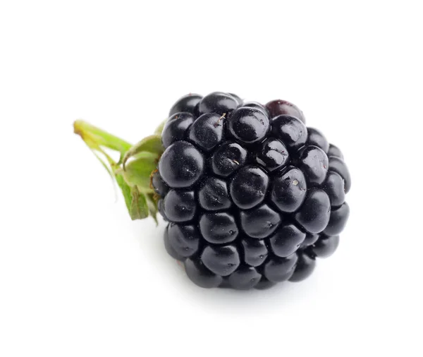 Ripe Tasty Blackberry White Background — Stock Photo, Image