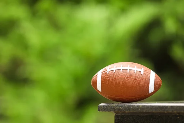 Rugby Ball Parapet Outdoors — Stock Photo, Image