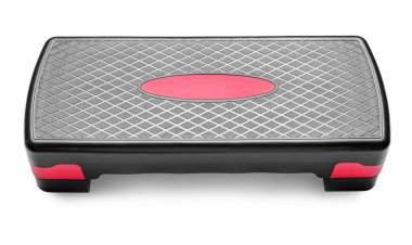 Beyaz arkaplanda aerobik adım