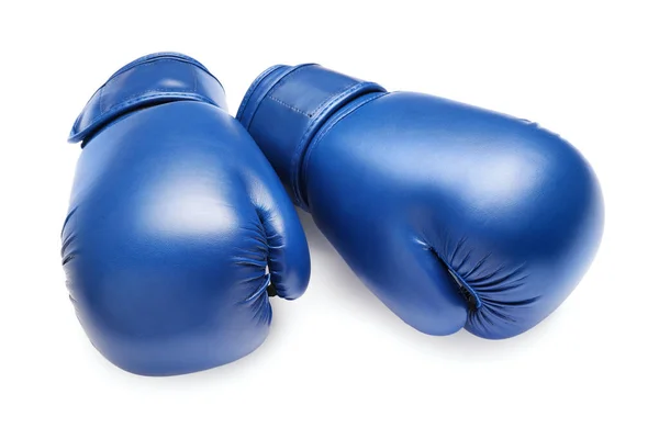 Guantes Boxeo Sobre Fondo Blanco — Foto de Stock