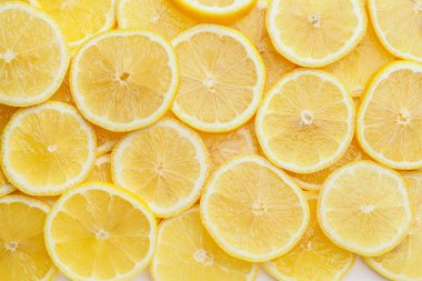 Arkaplan olarak olgun limon dilimleri