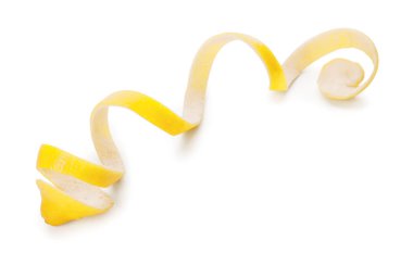 Beyaz arkaplanda limon tadı