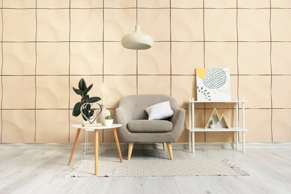 Stylish Interior Living Room Armchair — Stock Photo, Image