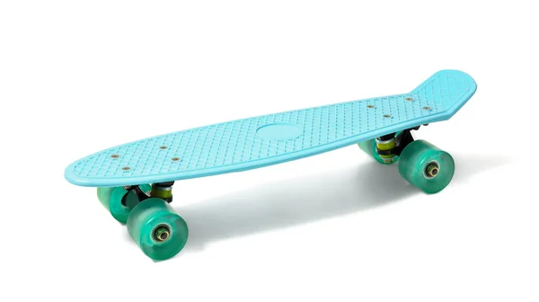 Barva Skateboard Bílém Pozadí — Stock fotografie