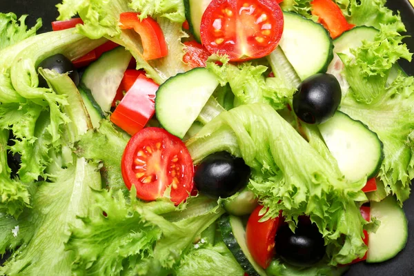 Tasty Cucumber Salad Background — Stock Photo, Image