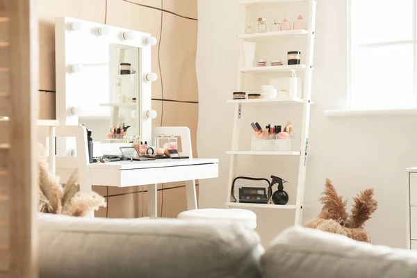 Stylish interior of modern dressing room