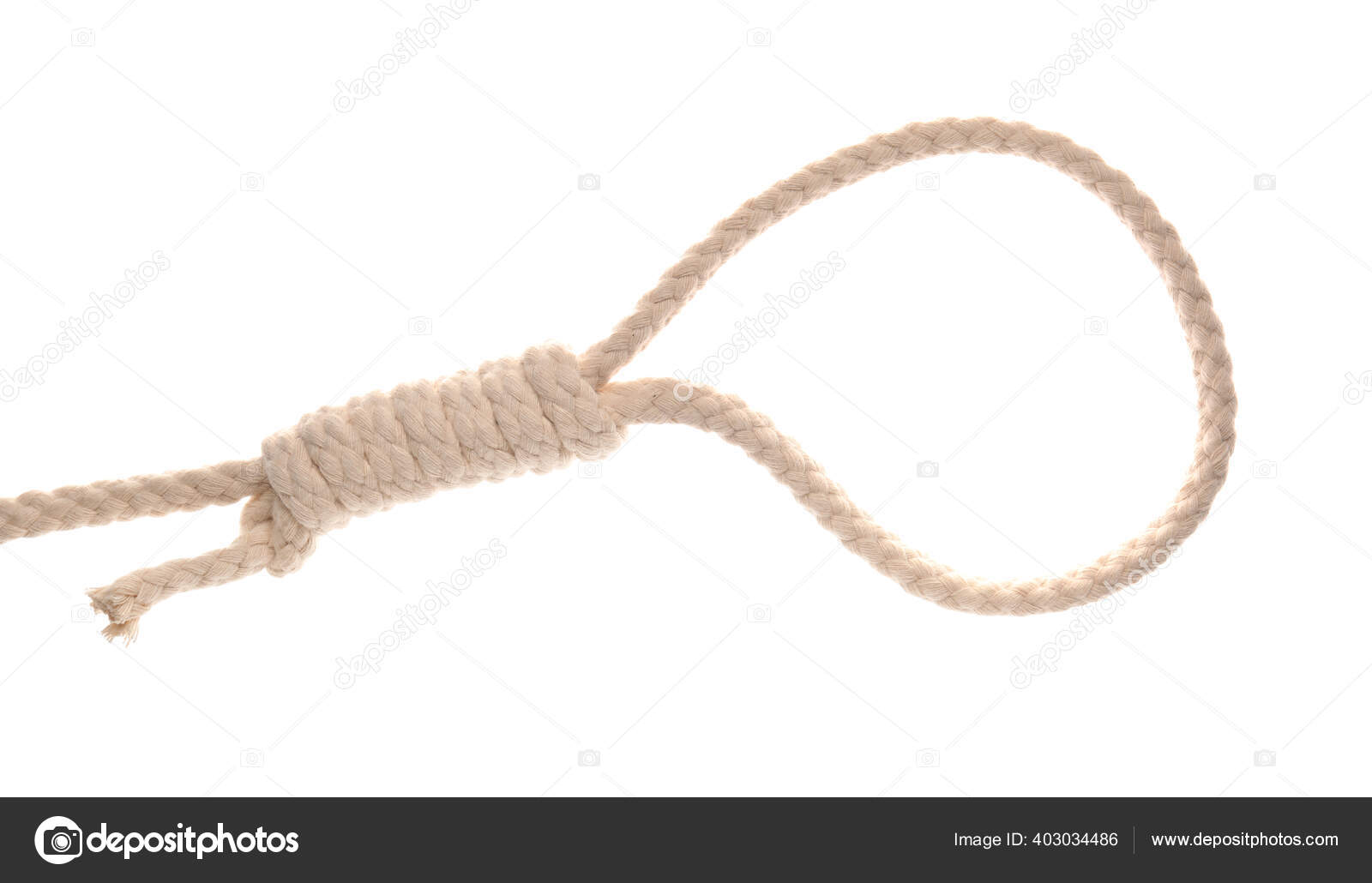 Rope Loop White Background — Stock Photo © serezniy #403034486