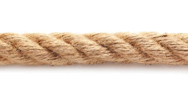 Long Rope White Background — Stock Photo, Image