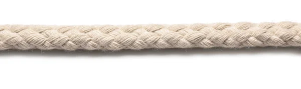 白い背景に長いロープ — ストック写真