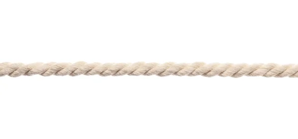 Long Rope White Background — Stock Photo, Image