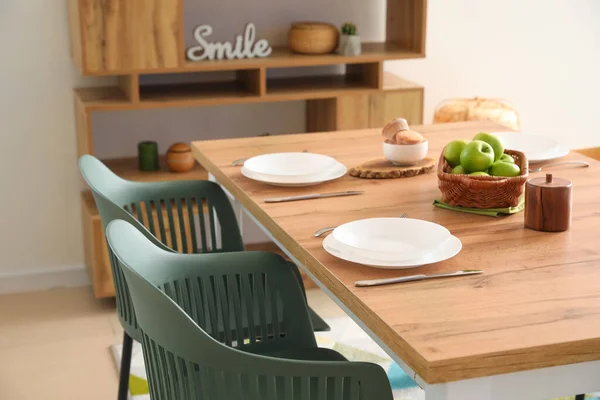 Tafel Moderne Eetkamer — Stockfoto