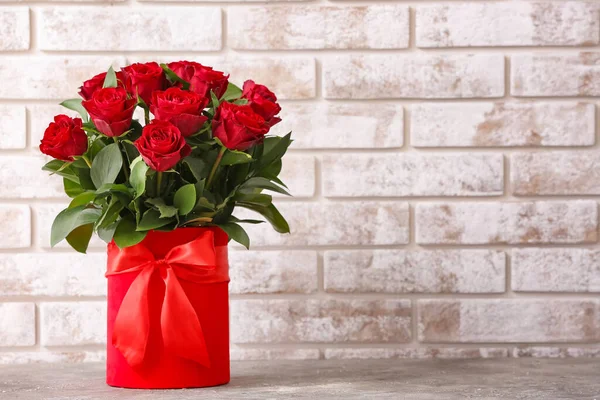 Bouquet Beautiful Flowers Table — Stock Photo, Image