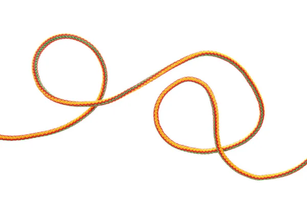 Long Rope White Background — Stock Photo, Image