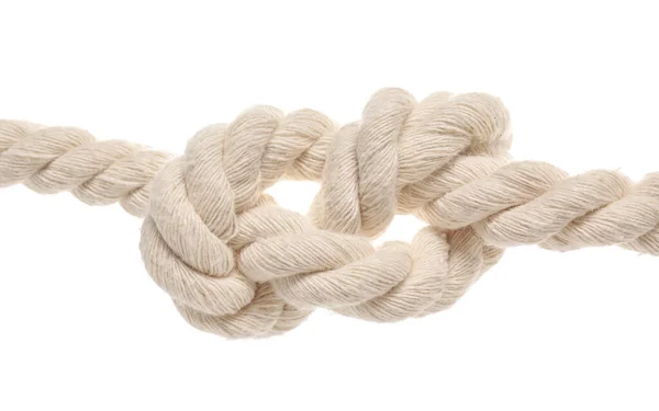 Rope Knot White Background — Stock Photo, Image