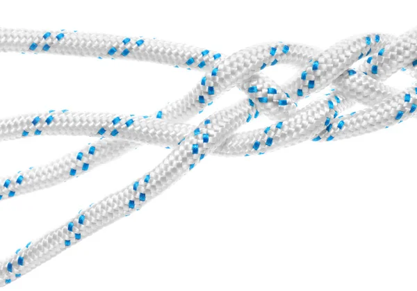 Braided Rope White Background — Stock Photo, Image
