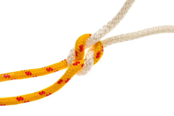 Ropes Knot White Background — Stock Photo, Image