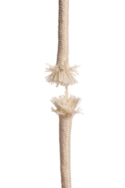 Ята Мотузка Білому Тлі — стокове фото