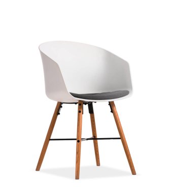 Beyaz arka planda modern sandalye