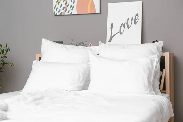 Interior Modern Stylish Bedroom — Stock Photo, Image