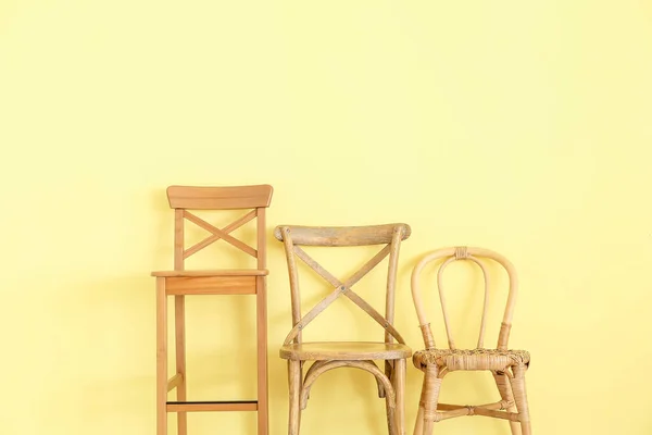 천연색 근처의 의자들 — 스톡 사진